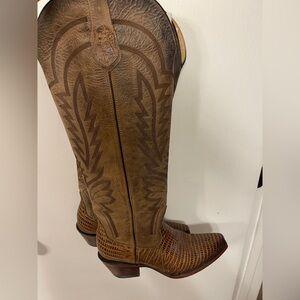 Rock’em Women’s Brown Tall Cowboy Boots